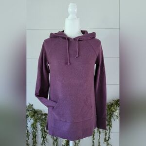 Sonoma Fine Knit Kangaroo Pocket Hooded Tunic Sweater